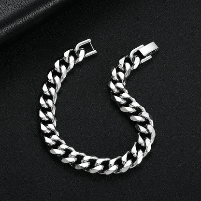 8MM RVS Cuban Chain Armband – Hip-Hop Stijl