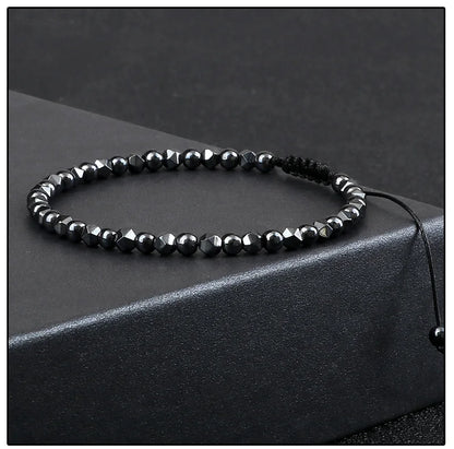 Hematite Natural Stone Bracelet – Stylish &amp; Handmade