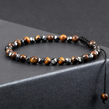 Hematite Natural Stone Bracelet – Stylish &amp; Handmade