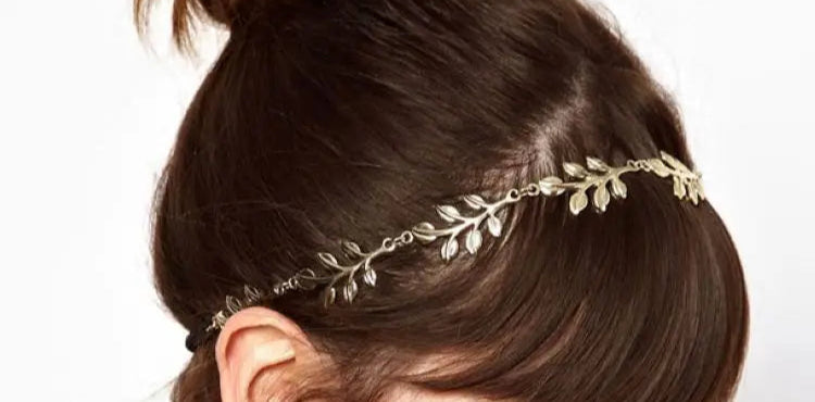 Mode Gold Leaf Haarband voor Vrouwen - Elegante Bruiloft & Feest Accessoire