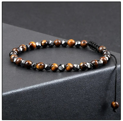 Hematite Natural Stone Bracelet – Stylish &amp; Handmade