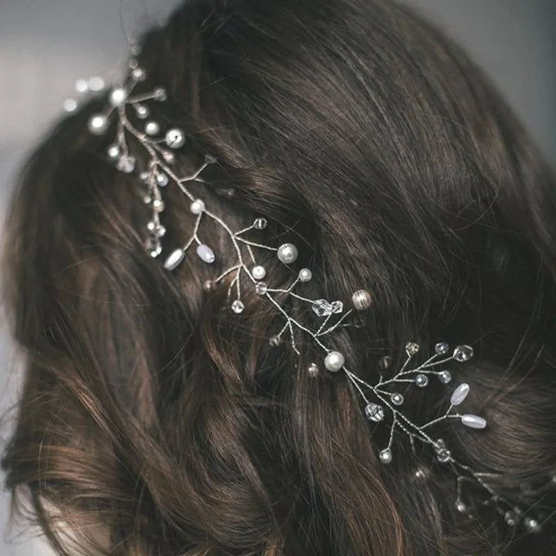 Parel Tiara & Crystal Haarbanden voor Bruidsmeisjes - Elegante Bruiloft Haaraccessoires