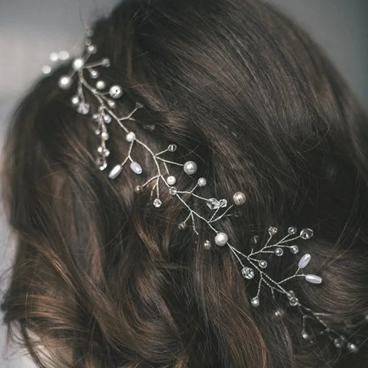 Pearl Tiara &amp; Crystal Headbands for Bridesmaids - Elegant Wedding Hair Accessories