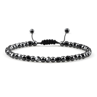 Hematite Natural Stone Bracelet – Stylish &amp; Handmade