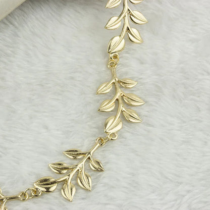 Fashion Gold Leaf Headband for Women - Elegant Wedding &amp; Party Accessory