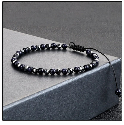 Hematite Natural Stone Bracelet – Stylish &amp; Handmade