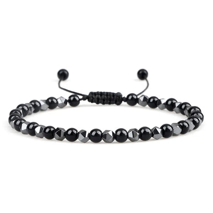 Hematite Natural Stone Bracelet – Stylish &amp; Handmade