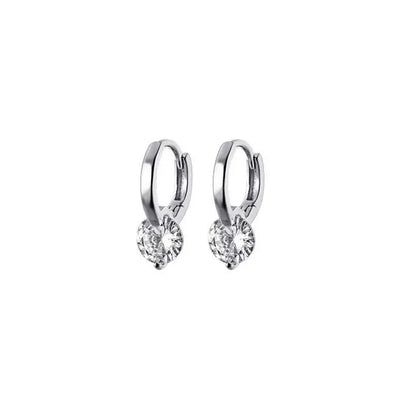 Earrings 925 Silver Sparkling 6.5mm 1CT Moissanite Earrings for Women – Wedding Jewelry Gift for Lovers