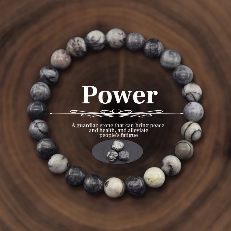 Bracelet en perles de pierre naturelle – Élégance et énergie pleines de sens