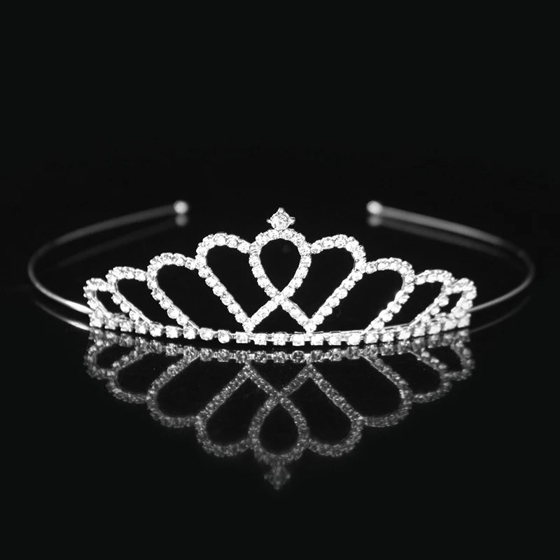 Princess Tiaras and Crown Hair Accessories – Crystal Headband for Weddings and Parties