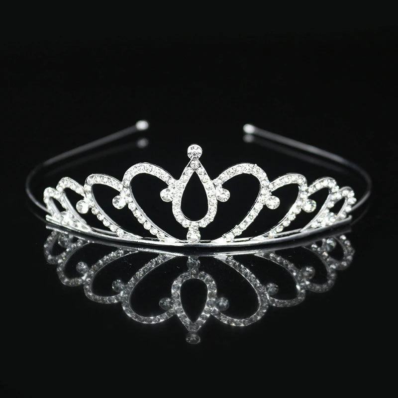 Princess Tiaras and Crown Hair Accessories – Crystal Headband for Weddings and Parties