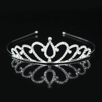 Princess Tiaras and Crown Hair Accessories – Crystal Headband for Weddings and Parties