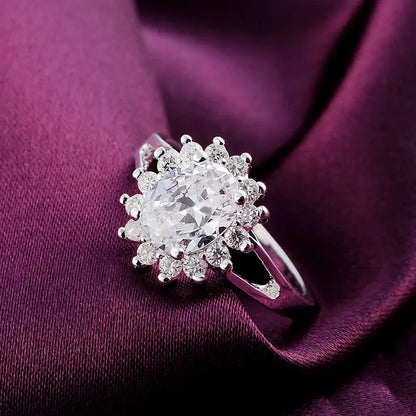 Bagues en diamant et moissanite en cristal pour femmes – Bijoux tendance pour cadeaux de mariage