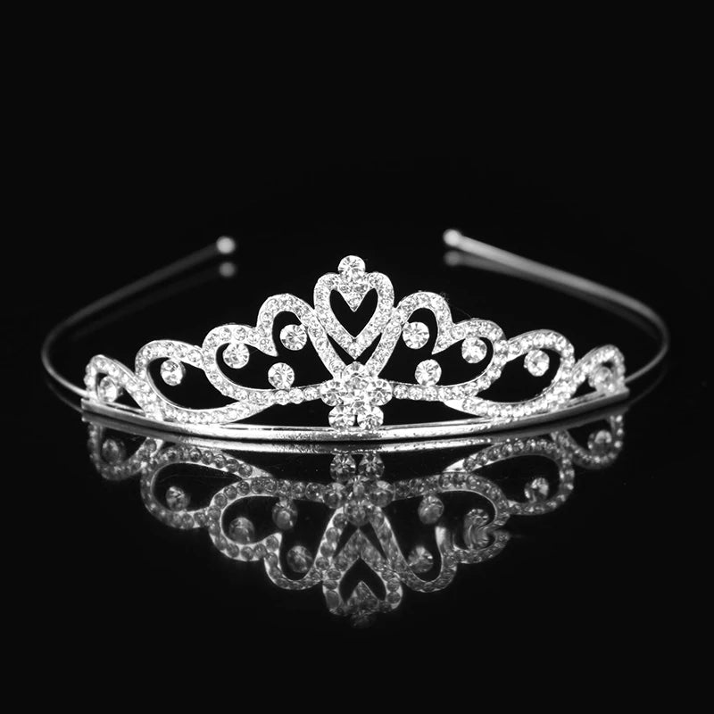 Princess Tiaras and Crown Hair Accessories – Crystal Headband for Weddings and Parties