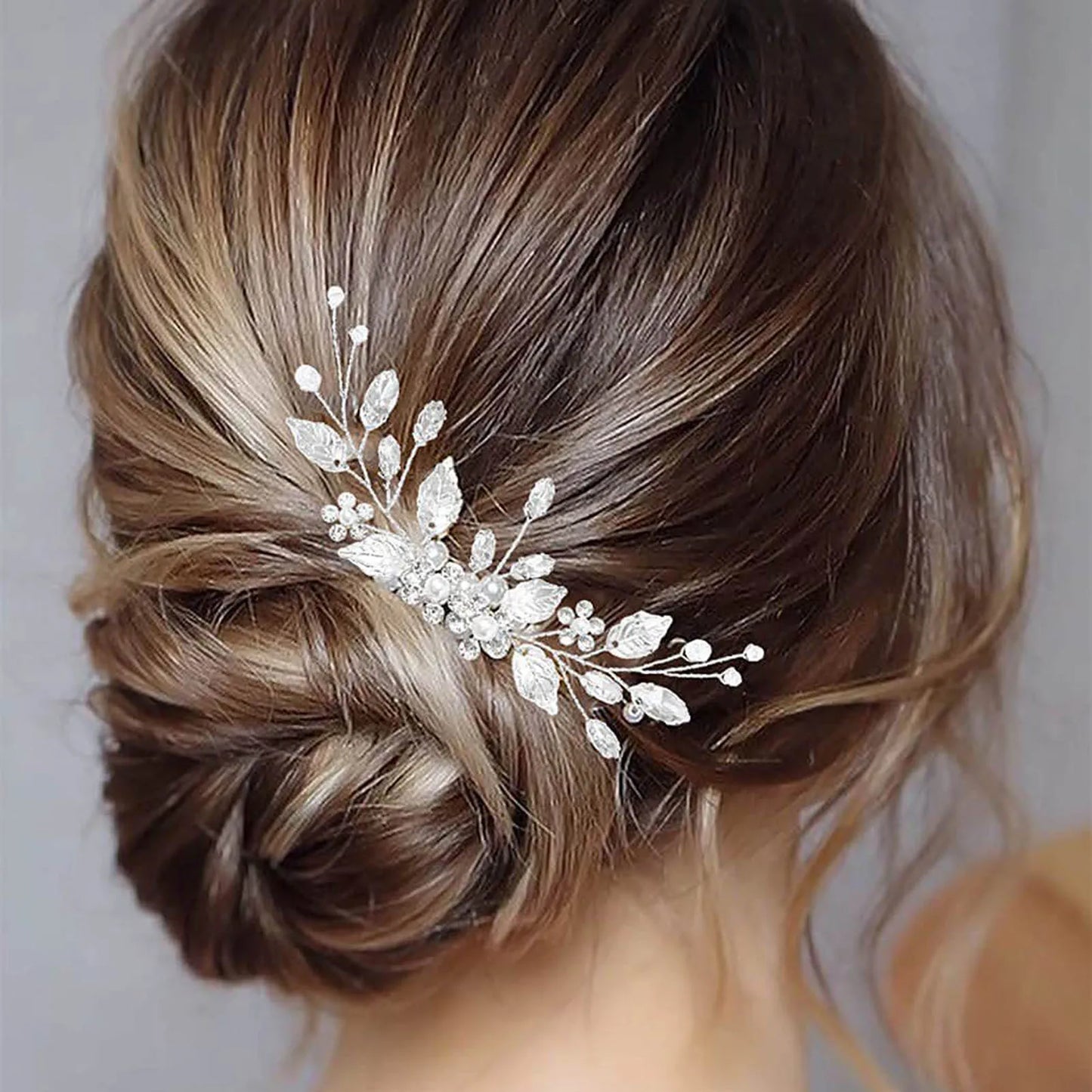 Peigne à cheveux en cristal - Accessoire pour cheveux de mariée fait à la main pour femme