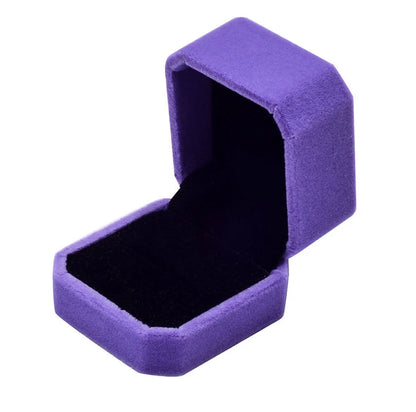 Set of 6 Velvet Ring Boxes – Available in Various Colors