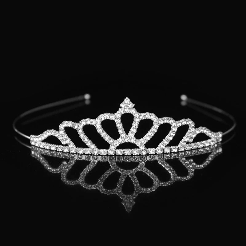 Princess Tiaras and Crown Hair Accessories – Crystal Headband for Weddings and Parties