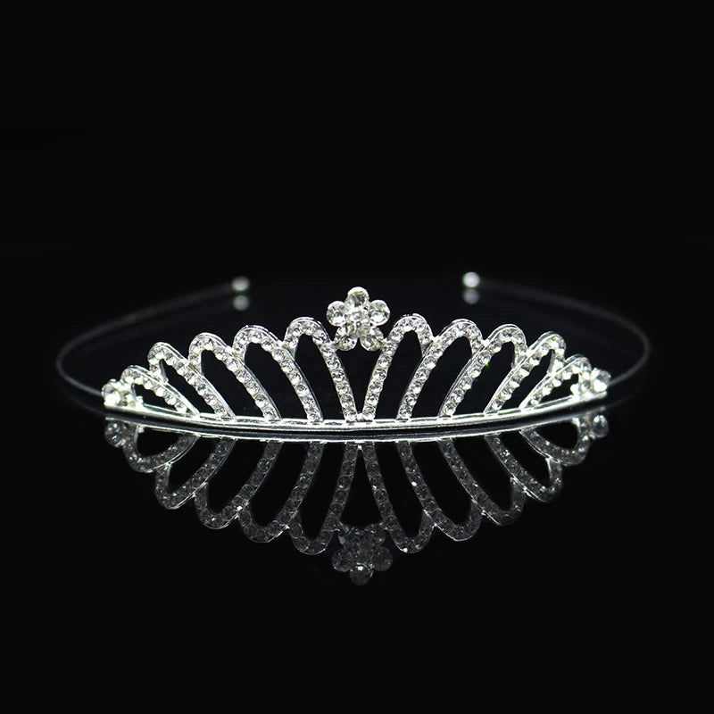 Princess Tiaras and Crown Hair Accessories – Crystal Headband for Weddings and Parties