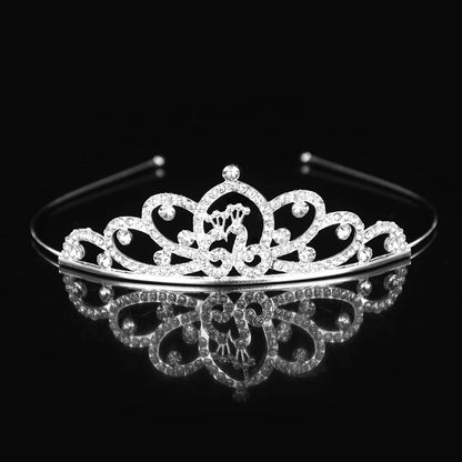 Princess Tiaras and Crown Hair Accessories – Crystal Headband for Weddings and Parties