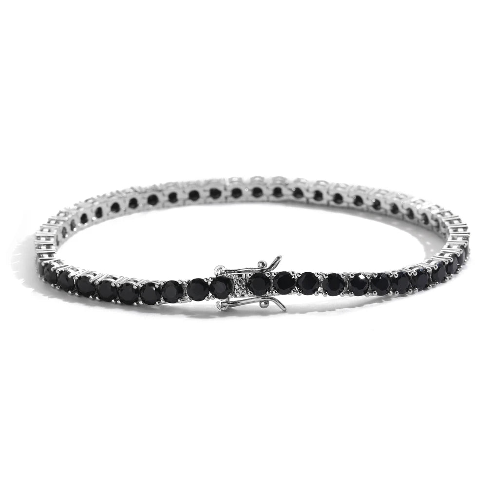 2.5mm Full Black Zirconia Bracelet