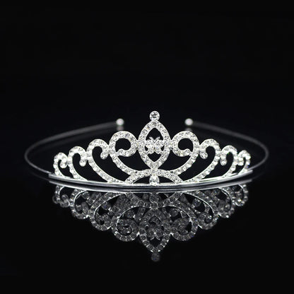 Princess Tiaras and Crown Hair Accessories – Crystal Headband for Weddings and Parties