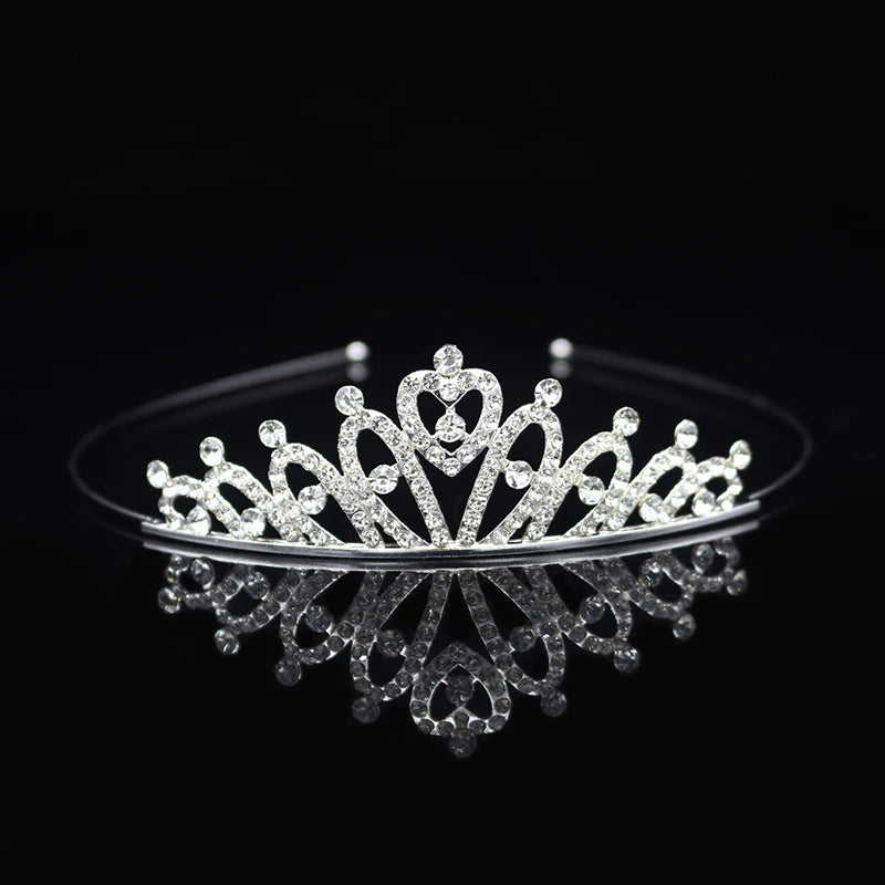 Princess Tiaras and Crown Hair Accessories – Crystal Headband for Weddings and Parties