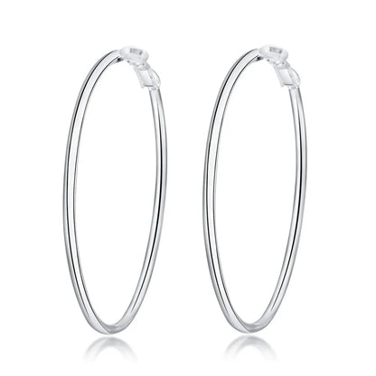 Earrings silver rings