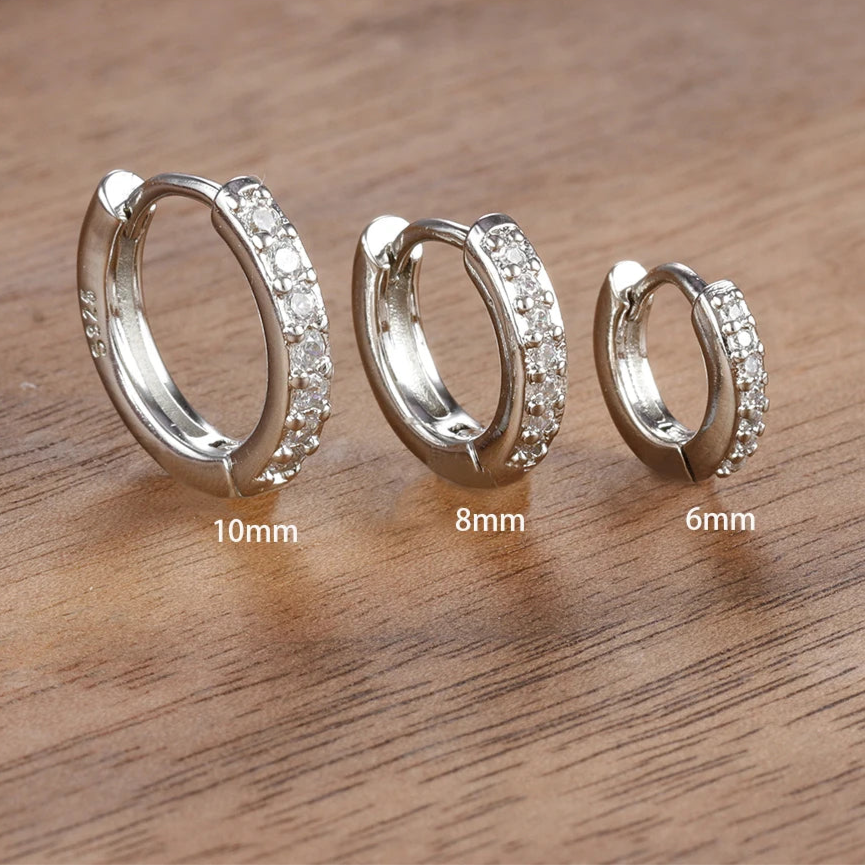 Set of 3 Stainless Steel Hoop Earrings – Minimalist Style