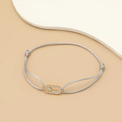 Adjustable Zirconia Rope Bracelet – Stylish Simplicity