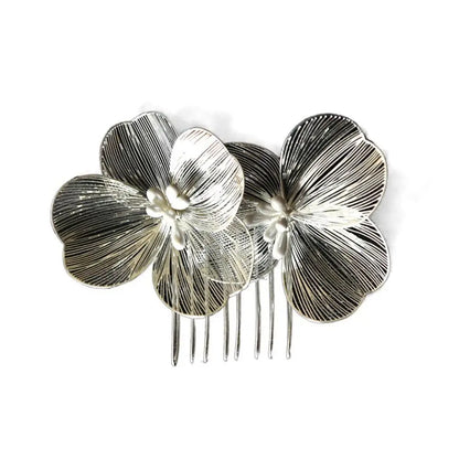 Wedding Hair Combs – Alloy Flower Hairpin Clips for Women – Bridesmaid Hair Accessories