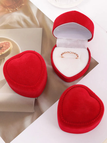 Coffret à bijoux romantique en forme de cœur