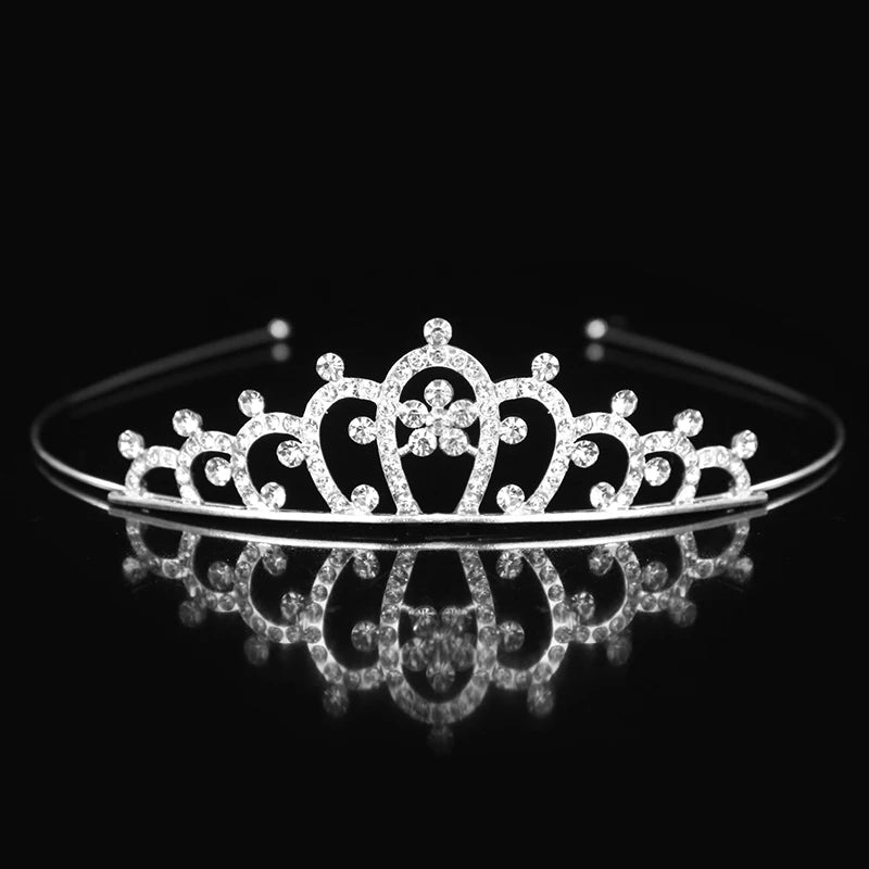 Princess Tiaras and Crown Hair Accessories – Crystal Headband for Weddings and Parties