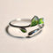 Groene bladeren ring