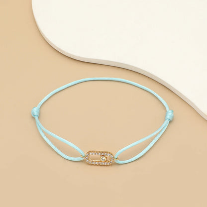 Adjustable Zirconia Rope Bracelet – Stylish Simplicity