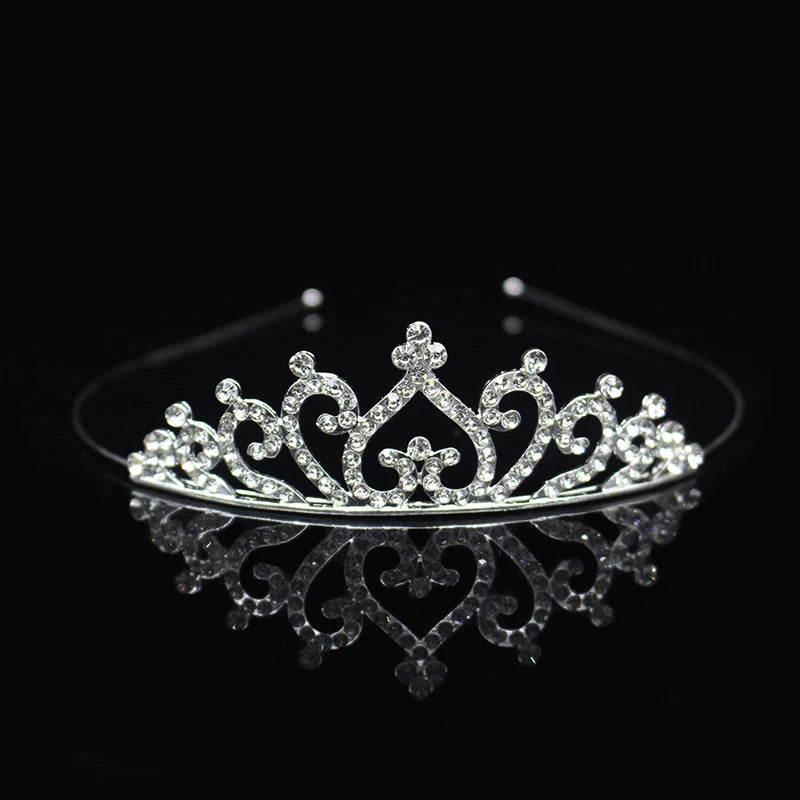 Princess Tiaras and Crown Hair Accessories – Crystal Headband for Weddings and Parties