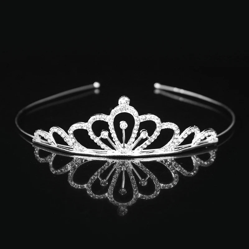 Princess Tiaras and Crown Hair Accessories – Crystal Headband for Weddings and Parties