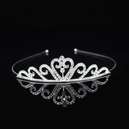 Princess Tiaras and Crown Hair Accessories – Crystal Headband for Weddings and Parties