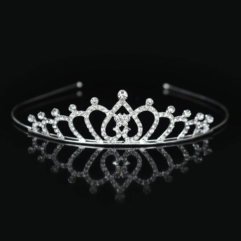 Princess Tiaras and Crown Hair Accessories – Crystal Headband for Weddings and Parties