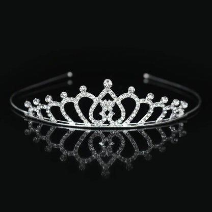 Princess Tiaras and Crown Hair Accessories – Crystal Headband for Weddings and Parties