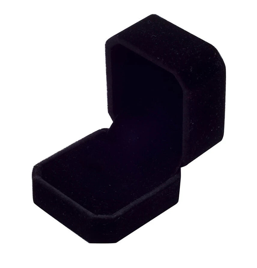 Set of 6 Velvet Ring Boxes – Available in Various Colors