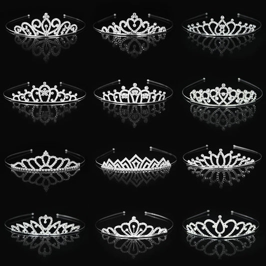 Accessoires pour cheveux de princesse, diadèmes et couronnes – serre-tête en cristal pour mariages et fêtes