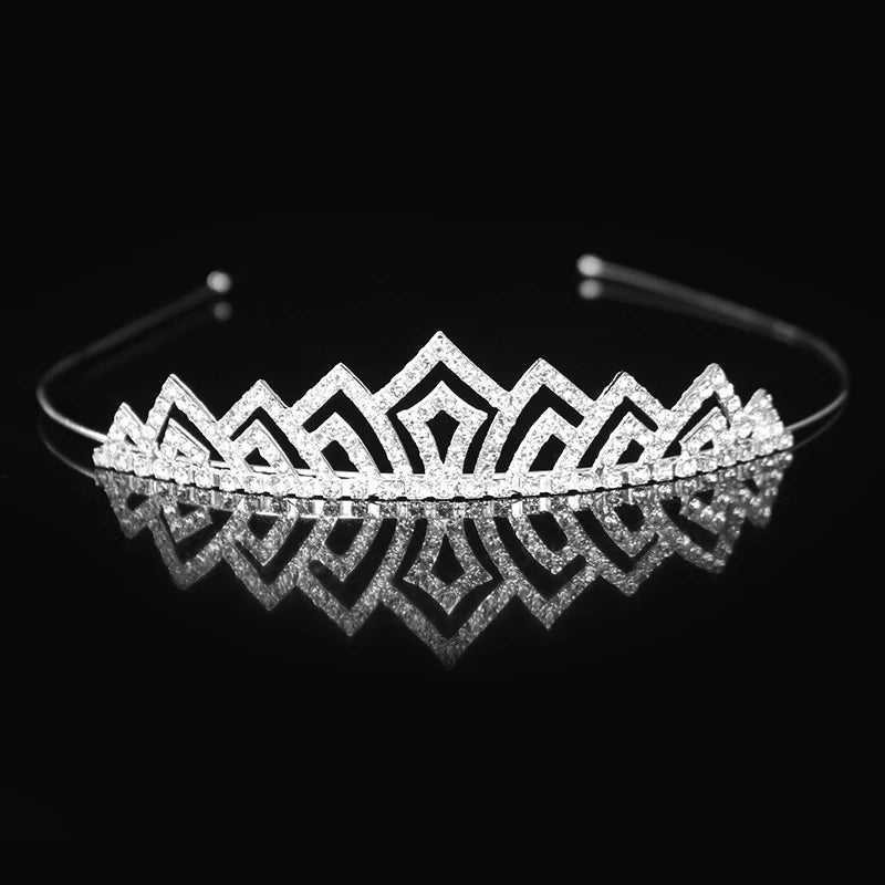 Princess Tiaras and Crown Hair Accessories – Crystal Headband for Weddings and Parties