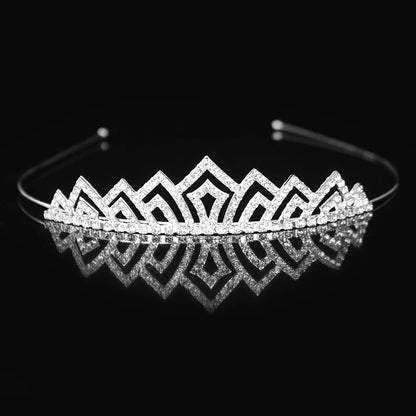 Princess Tiaras and Crown Hair Accessories – Crystal Headband for Weddings and Parties