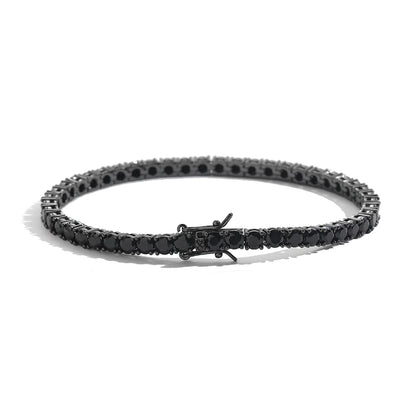 2.5mm Full Black Zirconia Bracelet