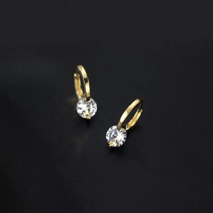 Earrings 925 Silver Sparkling 6.5mm 1CT Moissanite Earrings for Women – Wedding Jewelry Gift for Lovers