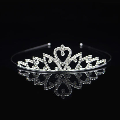 Princess Tiaras and Crown Hair Accessories – Crystal Headband for Weddings and Parties