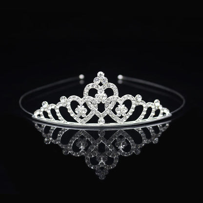 Princess Tiaras and Crown Hair Accessories – Crystal Headband for Weddings and Parties