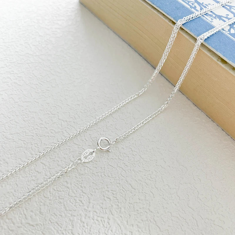 ✨Silver Gold Chopin Necklace – Handmade Italian Design 40-50cm 925 Sterling 💎