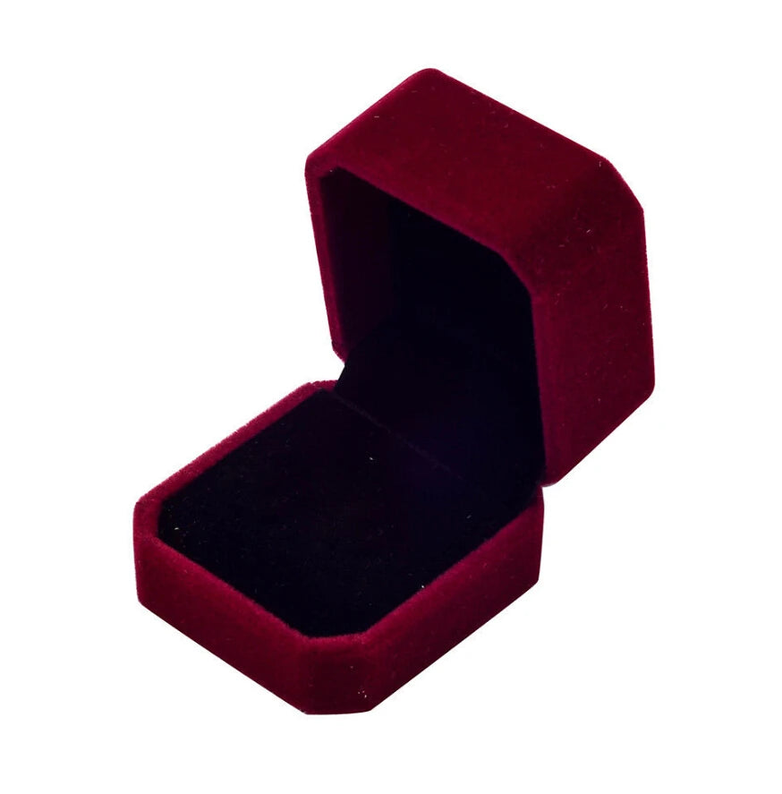 Set of 6 Velvet Ring Boxes – Available in Various Colors