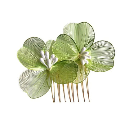 Wedding Hair Combs – Alloy Flower Hairpin Clips for Women – Bridesmaid Hair Accessories